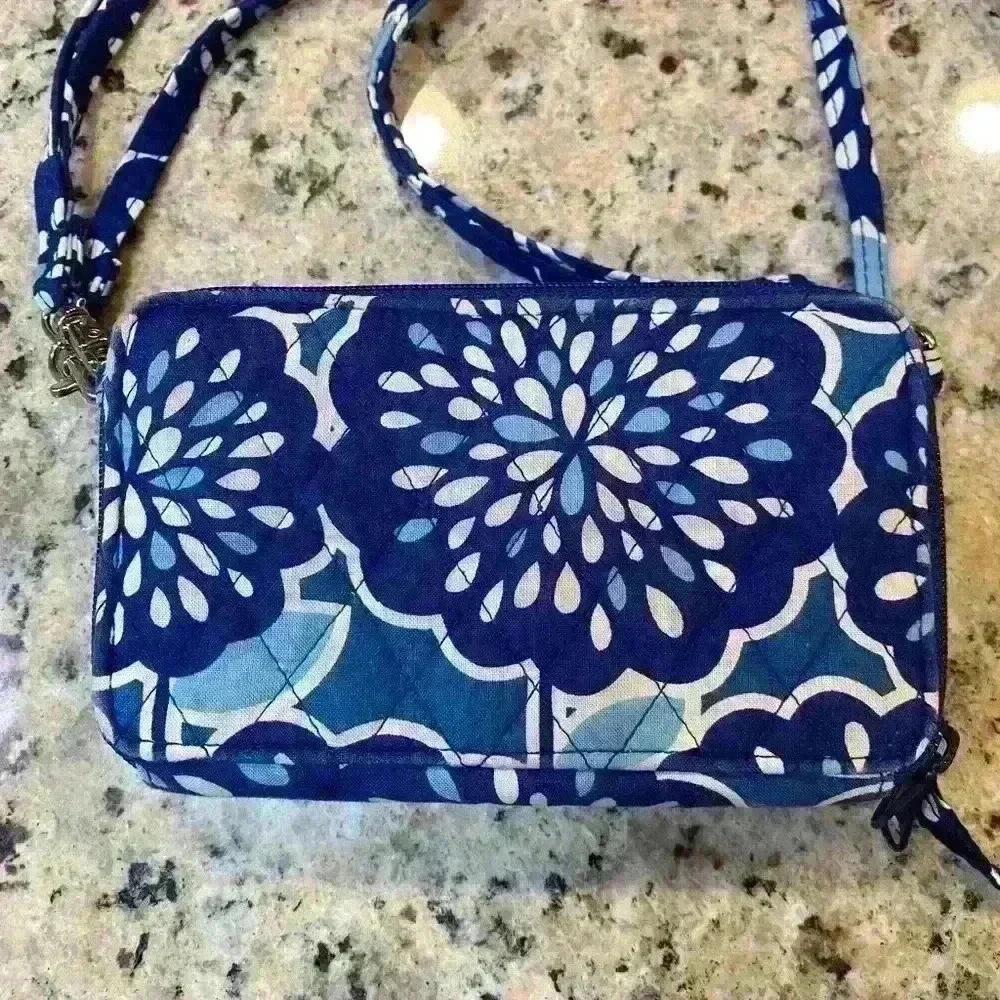 Vera Bradley Crossbody Wallet & Makeup Case Duo
